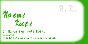 noemi kuti business card