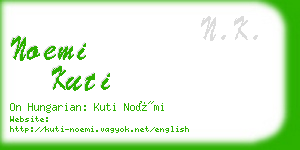 noemi kuti business card